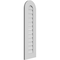 Ekena Millwork Round Top Surface Mount PVC Gable Vent: Functional, w/ 3-1/2"W x 1"P Standard Frame, 12"W x 40"H GVPRT12X4001SF - alternate 4